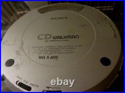 Sony D-E01 Portable CD Player 1999 Magnesium Body Vintage Used From JAPAN