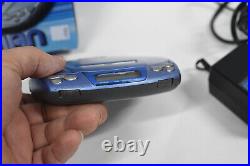 Sony D-E201 Blue Discman Portable CD Player Walkman ESP2 Anti Shock with Box