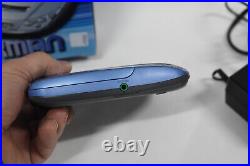 Sony D-E201 Blue Discman Portable CD Player Walkman ESP2 Anti Shock with Box