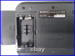 Sony D-E500 Portable Cd Player JPN Original Vintage VHTF Portable Player