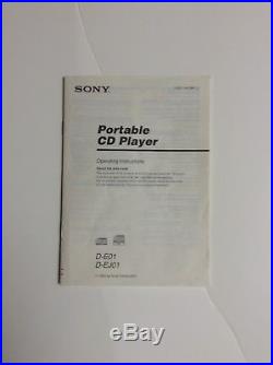 Sony D-EJ01 Portable CD Player