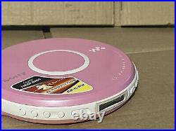 Sony D-EJ011 CD Walkman Player Pink used Tested & Working See Photos