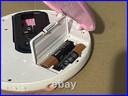 Sony D-EJ011 CD Walkman Player Pink used Tested & Working See Photos
