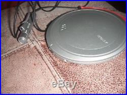 Sony D-EJ1000 DEJ1000 Silver CD Walkman Portable CD Player VGC
