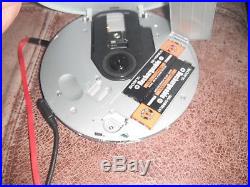 Sony D-EJ1000 DEJ1000 Silver CD Walkman Portable CD Player VGC