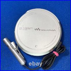 Sony D-EJ1000 Walkman Portable CD Player Audio Silver Used From Japan
