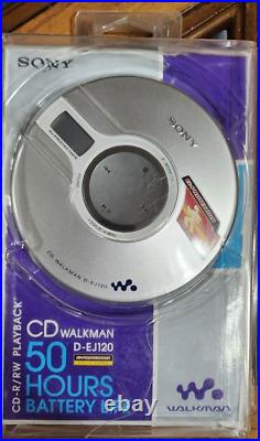 Sony D-EJ120 CD Player Walkman Portable Personal CD-R/RW Playback NEW Unopened