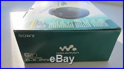 Sony D-EJ2000 CD Walkman With Box. Needs new charger and battery