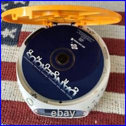 Sony D-EJ360 Walkman Portable CD Player Audio Yellow Stereo Operation Confirmed