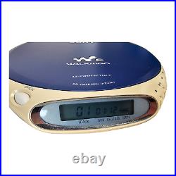 Sony D-EJ361 CD Walkman Portable CD Player Blue Boxed Rare