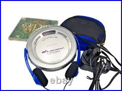 Sony D-EJ620 CD Walkman Discman Stereo Portable Compact Disc Player Silver Vtg