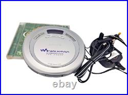 Sony D-EJ620 CD Walkman Discman Stereo Portable Compact Disc Player Silver Vtg