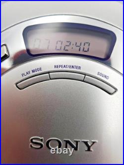 Sony D-EJ620 CD Walkman Discman Stereo Portable Compact Disc Player Silver Vtg