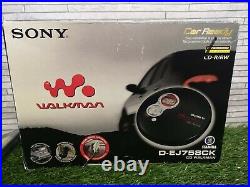 Sony D-EJ758CK Car Ready Walkman Portable CD Player With Accessories And Box