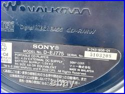 Sony D-EJ775 Spiderman Edition Rare Portable CD Walkman G-Protection Tested