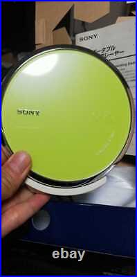 Sony D-EJ885 Walkman Portable CD Player with Remote Yellow Operation Confirmed