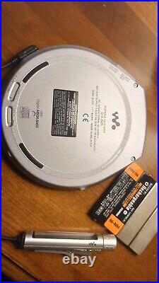 Sony D-EJ925 Walkman Portable CD Player Skip Free G-Protect Jog Proof withcharger