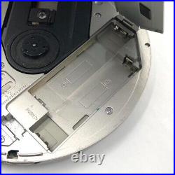 Sony D-EJ955 CD Player Discman CD Walkman Battery Case Metal Flap Door Silver