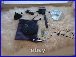 Sony D-EJ955 Discman Walkman Black optical bag remote charging stand power japan