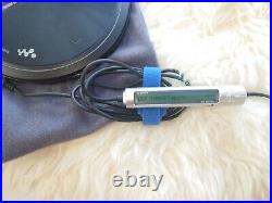 Sony D-EJ955 Discman Walkman Black optical bag remote charging stand power japan