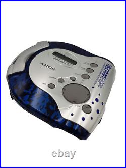 Sony D-ES55 Sports Blue Discman CD Walkman Compact Disc Player Retro Collectible