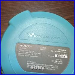 Sony D-Ej002 Cd Player Portable Discman Esp Silver Vintage Audio Collectible