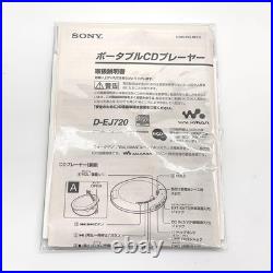 Sony D-Ej720 Pink Portable Cd Player Personal Audio Discman Anti-Skip Music