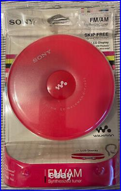 Sony D-FJ003 CD Walkman with AM/FM Tuner (Pink) BRAND NEW