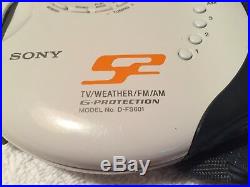 Sony D-FS601 S2 Sports CD Walkman Portable Disc Player VGC