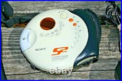 Sony D-FS601 S2 Sports Portable Walkman CD Player Weather TV/AM/FM Radio TESTED