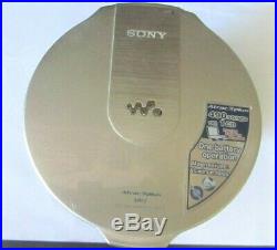 Sony D-NE10 ATRAC Slim Metal Walkman Portable CD Player + battery + charger dock