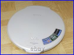 Sony D-NE20 Portable CD Player Walkman White ATRAC MP3 Optical Line Out Japan