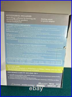 Sony D-NE309LIV2 Atrac3plus MP3 CD Walkman with 2 Desktop Speakers NEW