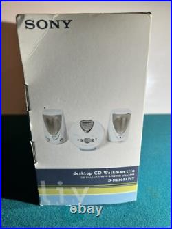 Sony D-NE309LIV2 Atrac3plus MP3 CD Walkman with 2 Desktop Speakers NEW