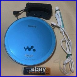 Sony D NE730 Blue CD Walkman Portable CD Player Remote Battery Box Works