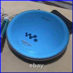 Sony D NE730 Blue CD Walkman Portable CD Player Remote Battery Box Works