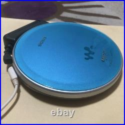 Sony D NE730 Blue CD Walkman Portable CD Player Remote Battery Box Works