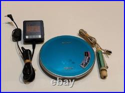 Sony D-NE730 CD Walkman Portable Player G-Protection MP3 Tested Working blue