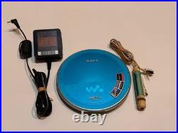Sony D-NE730 CD Walkman Portable Player G-Protection MP3 Tested Working blue