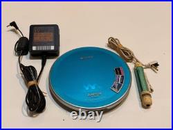 Sony D-NE730 CD Walkman Portable Player G-Protection MP3 Tested Working blue