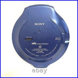 Sony D-NE900 CD Walkman Portable Player ATRAC3plus MP3 G-Protection Tested Blue