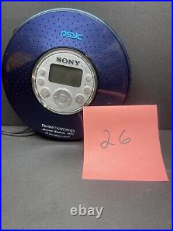 Sony D-NF420PS MP3/ATRAC3 Psyc CD Walkman with AM/FM Tuner Blue VGC