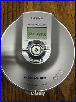 Sony D-NF600 Portable Atrac3plus MP3 CD Walkman + Radio Tested Works