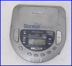 Sony D-T405 Discman FM/AM Radio CD Player Optical 30Presets Tested Japan Used