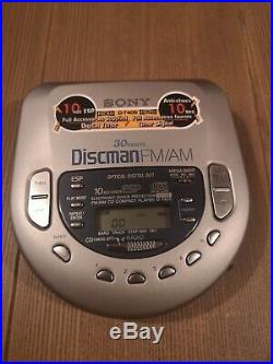 Sony D-T405 Discman Portable CD Player with Radio Rare Model Retro