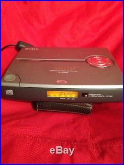 Sony D-V500 VideoCD Video CD Discman CD Player Rare Hi-resolution Still (Works)