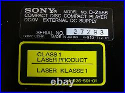 Sony D-z555 Discman Mega Set Defekt