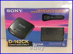 Sony D142CK Portable CD Player With complete Car Kit New
