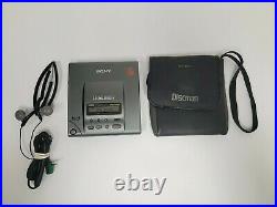Sony D303 Discman CD Player with Case and Headphones Great Condition