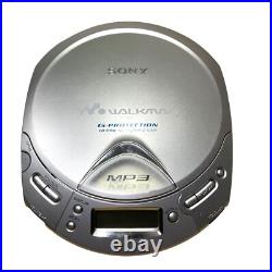 Sony DAC Walkman Portable CD/CDR RW MP3 CD Player D-CJ501 Silver TESTED WORKING